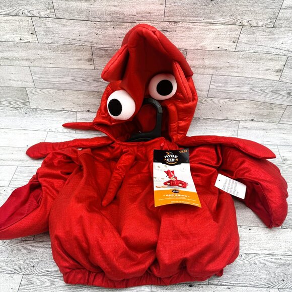 Brand New Hyde & Eek! Infant Red Squid Halloween Costume incl Pullover 12-18 Mos - Picture 1 of 6